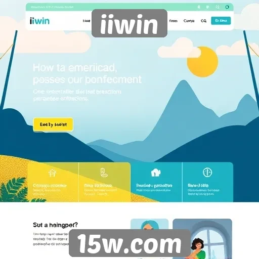 Facilidade de navegação e design no site iiwin